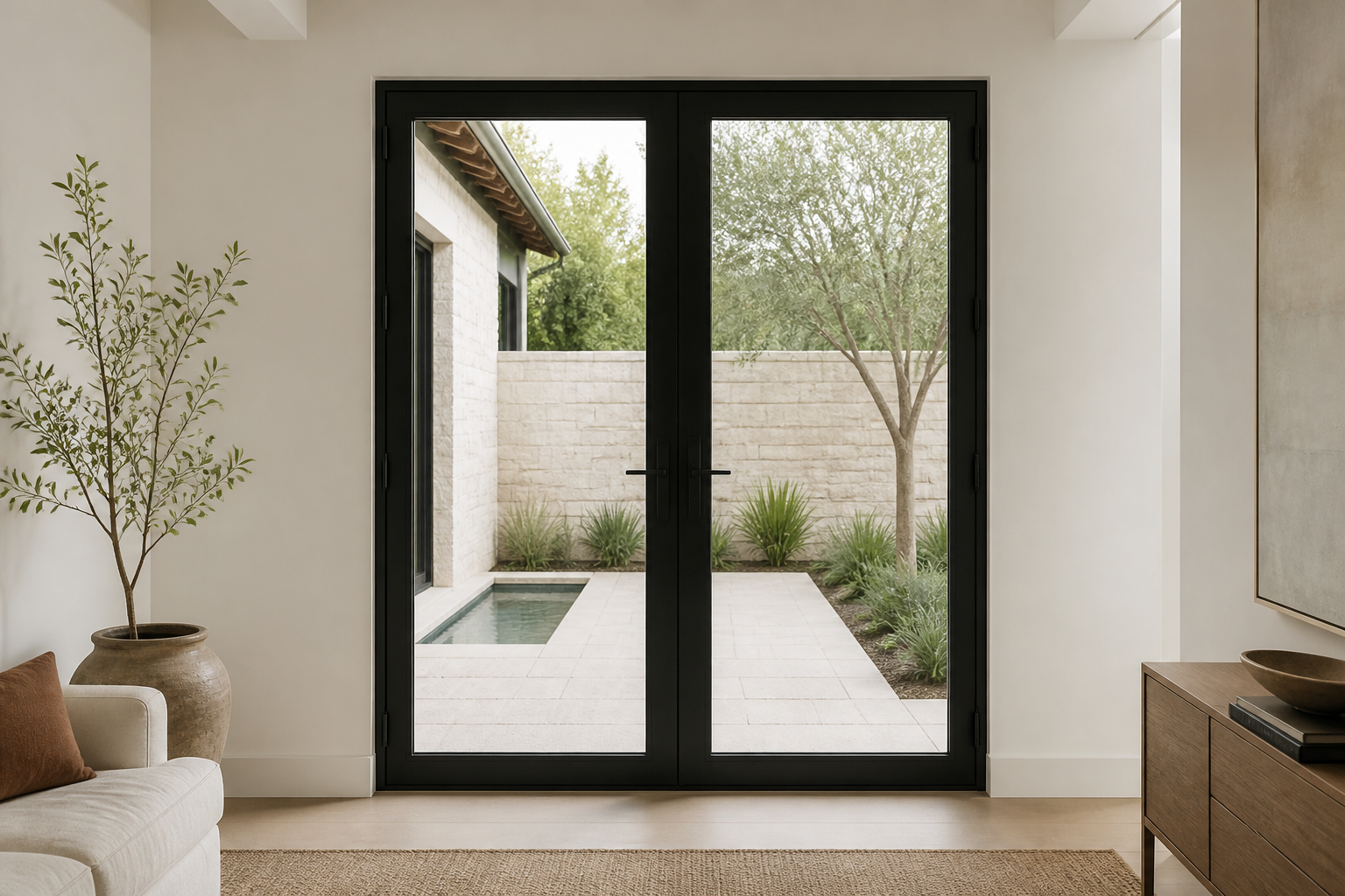 VLX 100 Double Swing / French Door in West Palm Beach, FL | TruePane Windows & Doors - detail 6